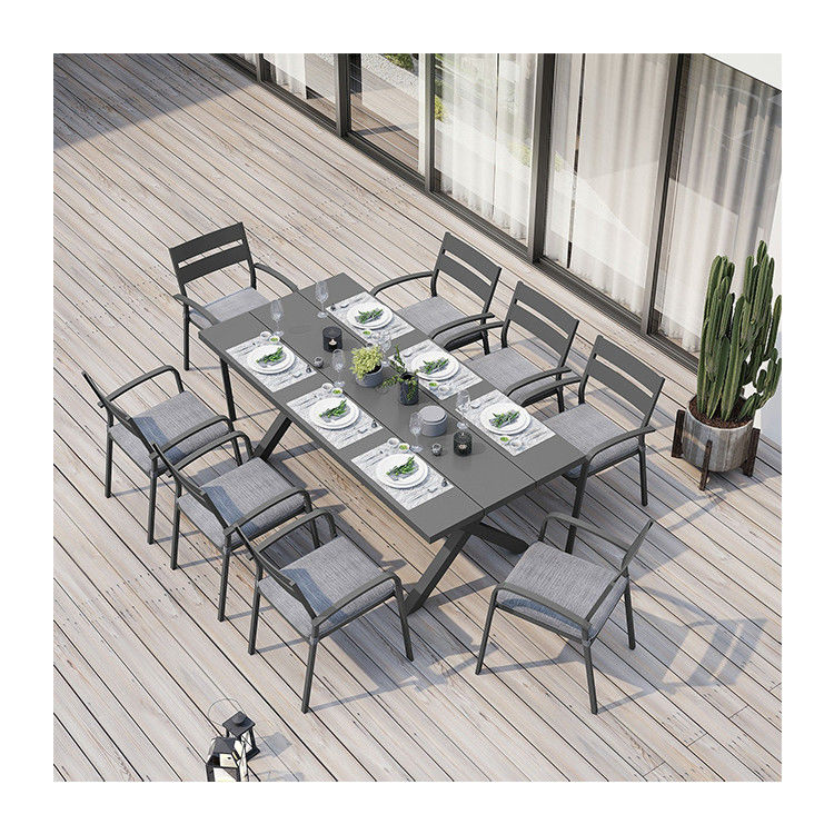 AJUNION X Conjunto de comedor al aire libre para restaurante 76"D x 36"W x 30'H Tamaño de mesa