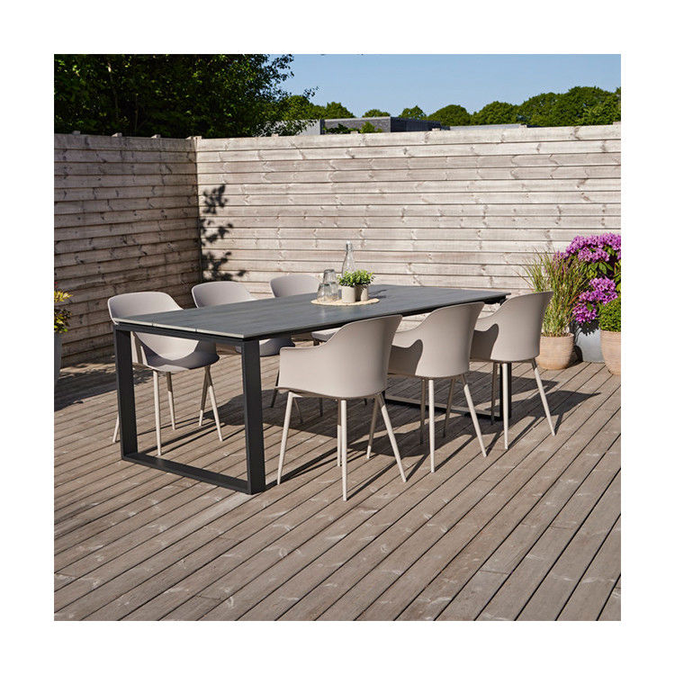 Conjunto específico de jardín AJUNION 6 Conjunto de mesa de comedor con asientos para comidas y ocio al aire libre
