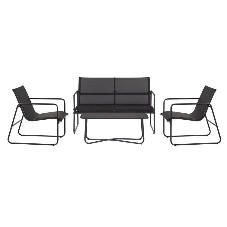 Muebles de metal Conjunto de patio para el jardín del patio