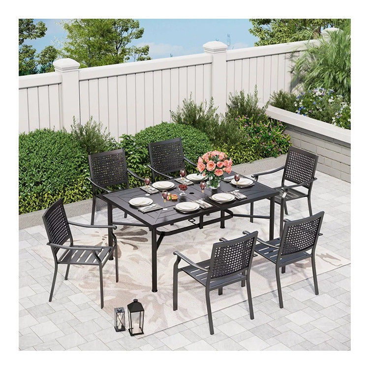 Estilizado y funcional AJUNION Jardín Con L64 x W39 x H29 Inch tamaño de mesa de comedor