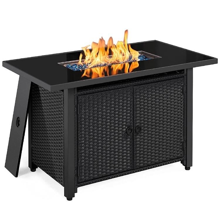 Tamaño del cliente Patio moderno de exterior chimenea portátil de mesa gas sin humo hoguera