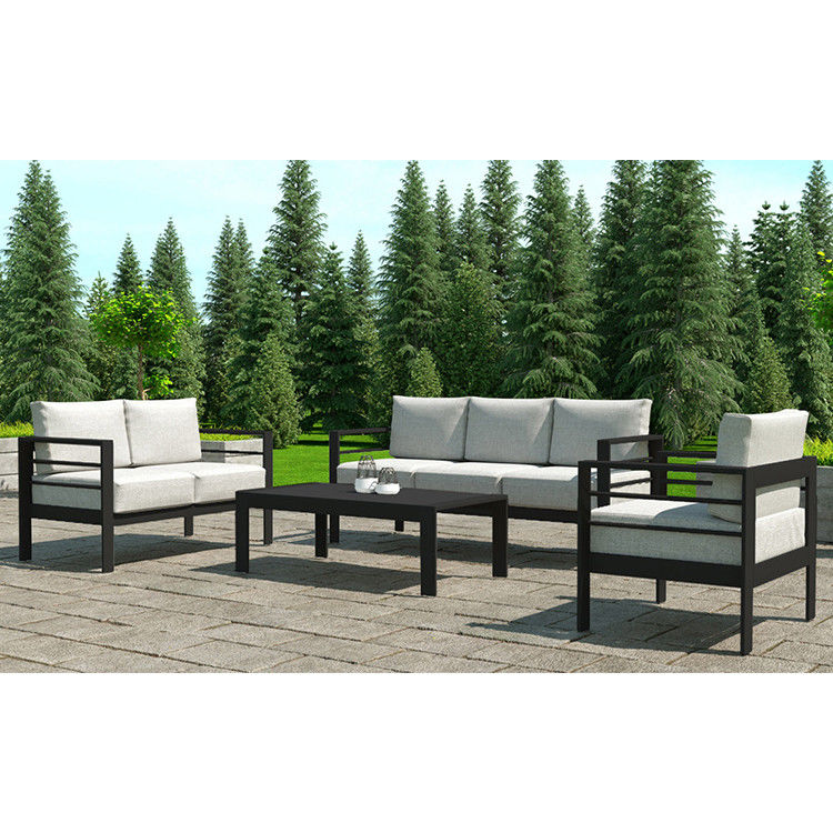 Conjunto de sofá de jardín de aluminio Conversación Conjunto de patio Conjunto de sofá de jardín Muebles para exteriores