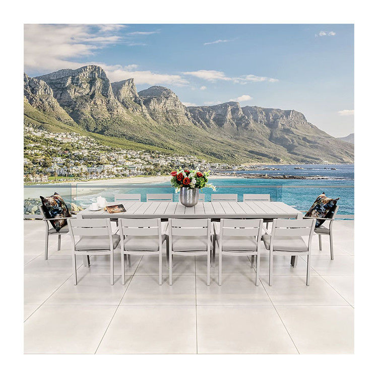Conjunto de comedor para restaurantes al aire libre Conjunto de mesa y sillas metálicas para instalaciones de ocio