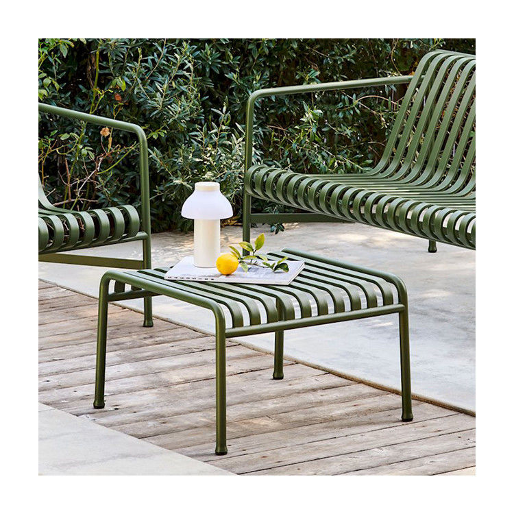 Muebles de exterior de acero revestido de energía Muebles de jardín minimalista