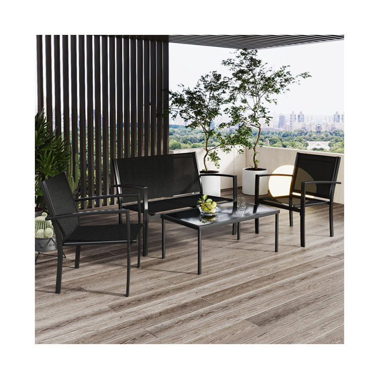 Peso del producto 50,66 lb. Modernos muebles de jardín de acero para entretenimiento al aire libre