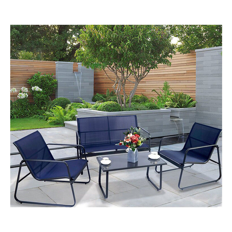 Muebles de exterior de acero y metal para patio