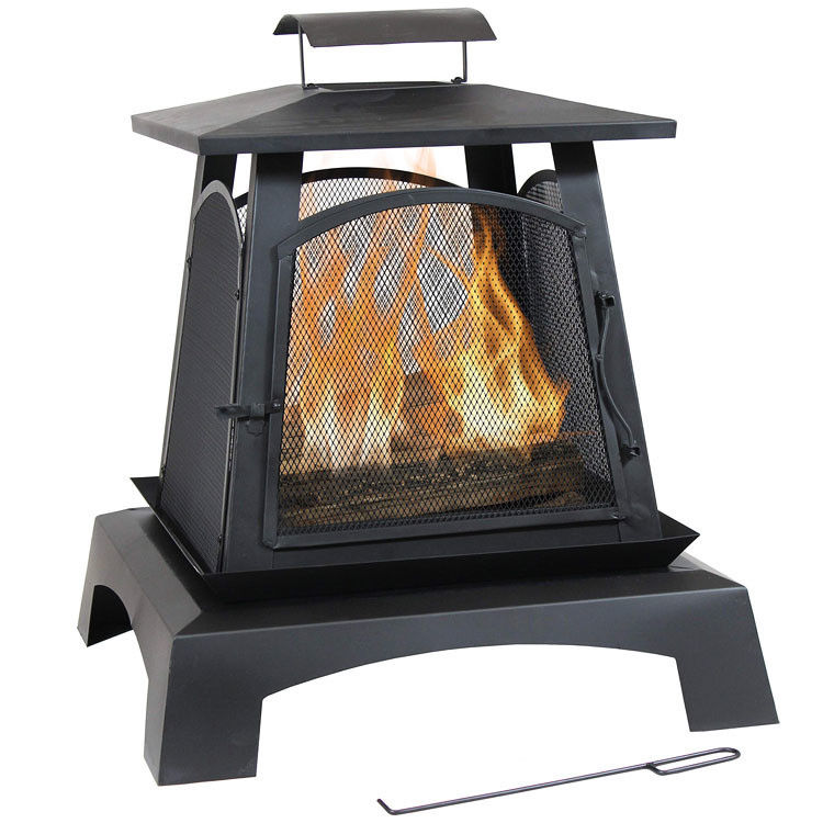 Fuego de madera portátil al aire libre para el jardín del patio trasero Campamento picnic