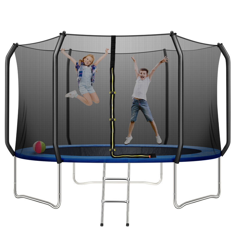 Escenario aplicable JUNIÓN Trampolín de 10 pies para niños saltando en el parque o el jardín de infantes