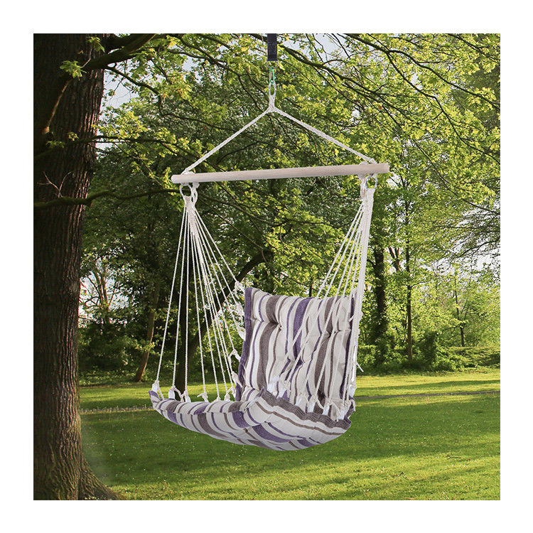 3.1kg AJUNION Silla de hamaca de swing al aire libre estilo moderno silla de swing colgante de cuerda de algodón