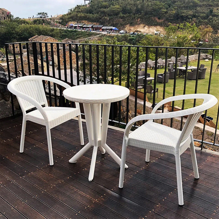 Muebles de ratan sintético para patio balcón fiesta de café boda
