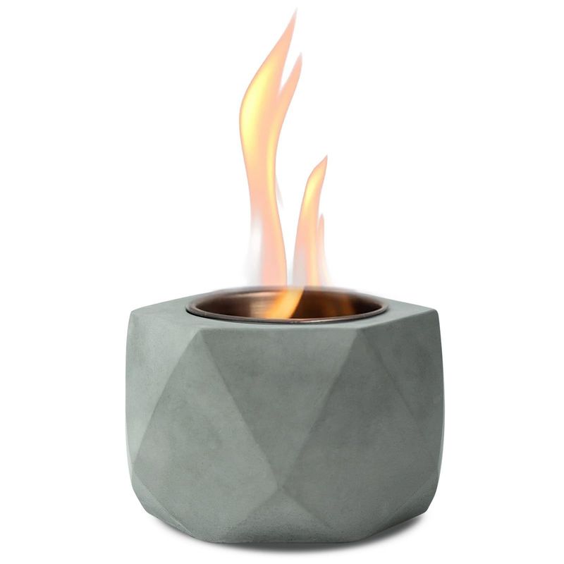 Libras AJUNION Mini portable de hormigón Fuego de la Fosa de la Mesa Alcohol Fuego de la Fosa de la Fosa de la Fosa