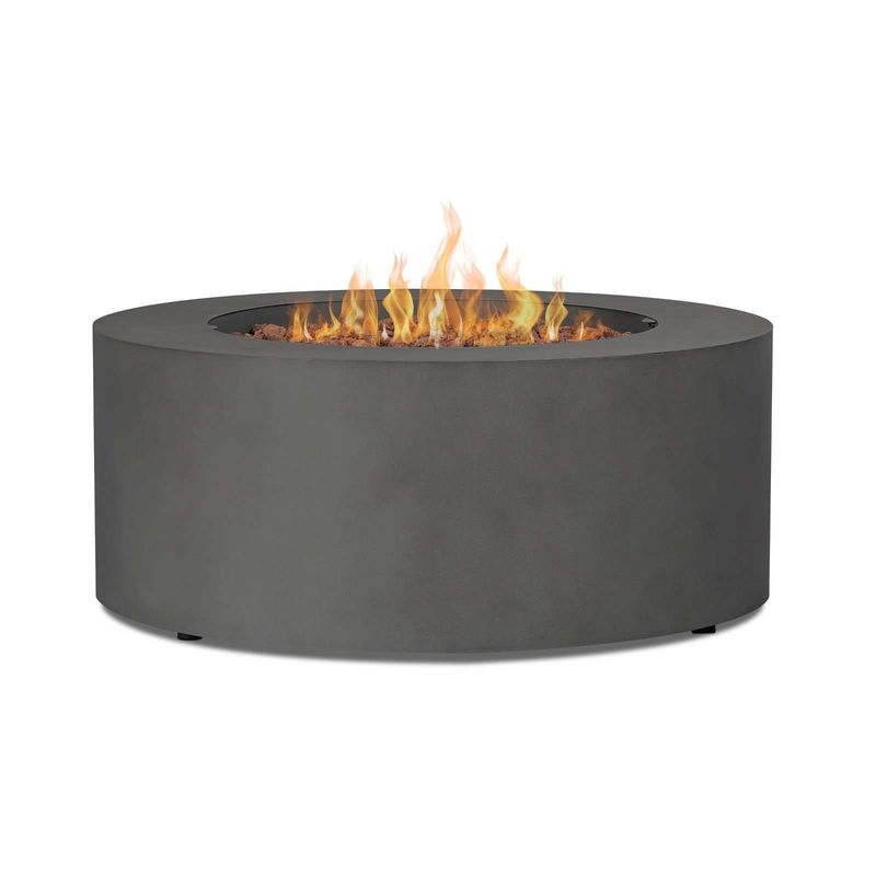 Mesa de fuego de gas de propano exterior con tamaño de 36 "L x 36" W x 15 "H y diseño sin humo