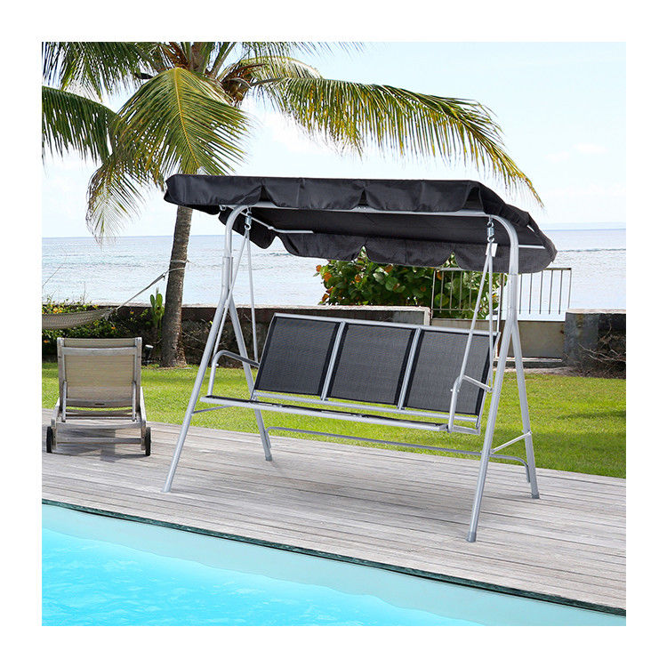 170W x 153H cm silla de oscilación de metal al aire libre banco de jardín silla de hamaca colgante porche oscilación