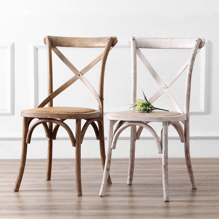 Silla de jardín Hotel Comedor de madera al aire libre Silla trasera para bodas Fiestas de banquete Eventos