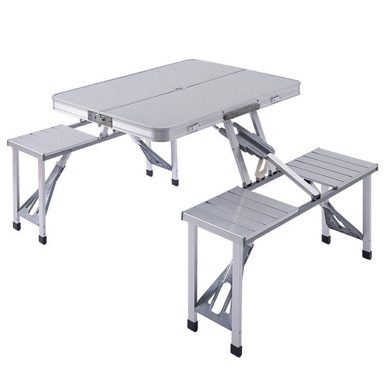 Conjunto general de mesa y silla portátiles de campamento de una pieza para viajes al aire libre