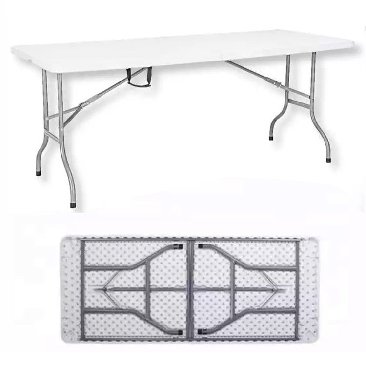 Plastico para exteriores plegable de metal café picnic mesa de comedor para fiesta de jardín evento banquete