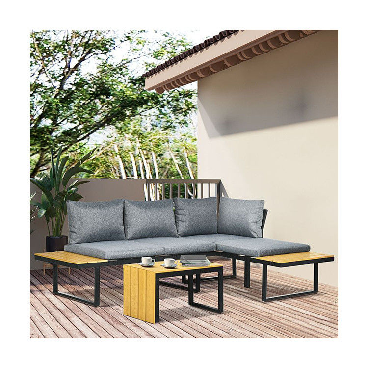 Conjunto de sofá AJUNION Conjunto de aluminio para el jardín