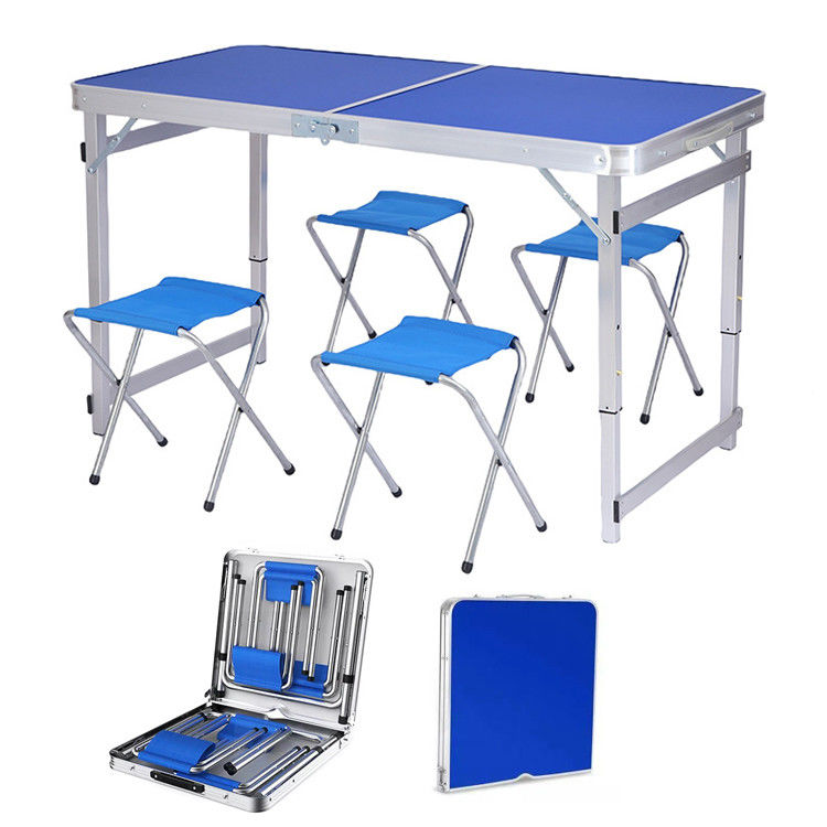 Conjunto de mesa y silla portátil plegable de diseño moderno para barbacoa en la playa