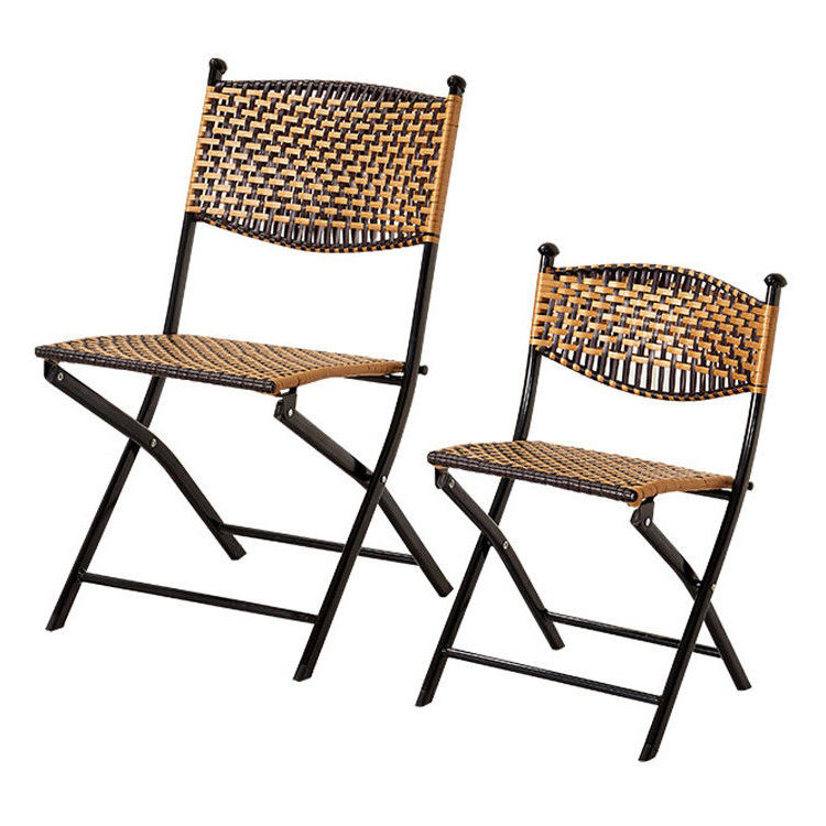 Silla plegable de rattan artificial para eventos de banquete de la fiesta escolar